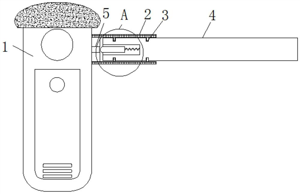 Anti-collision mechanism for parking lot barrier gate rod and application of anti-collision mechanism