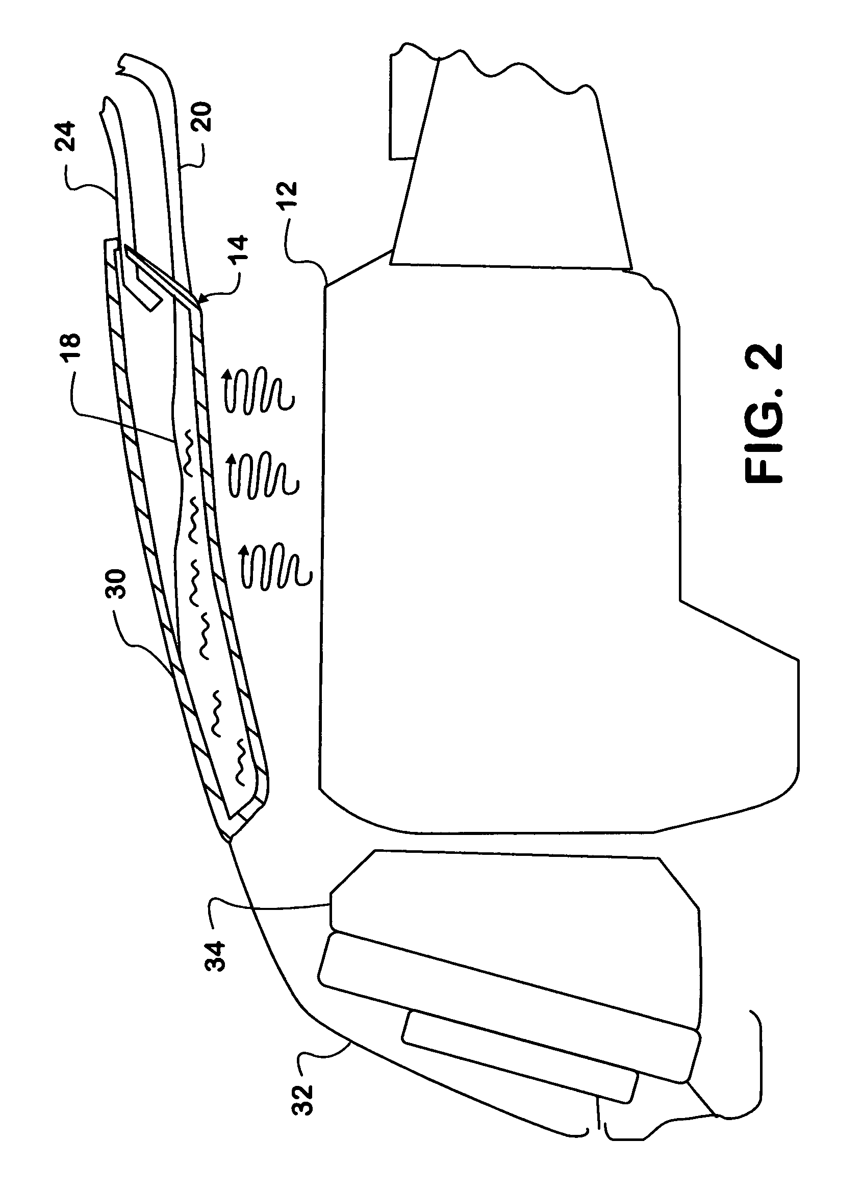 Thermosyphon heat reduction system for a motor vehicle engine compartment