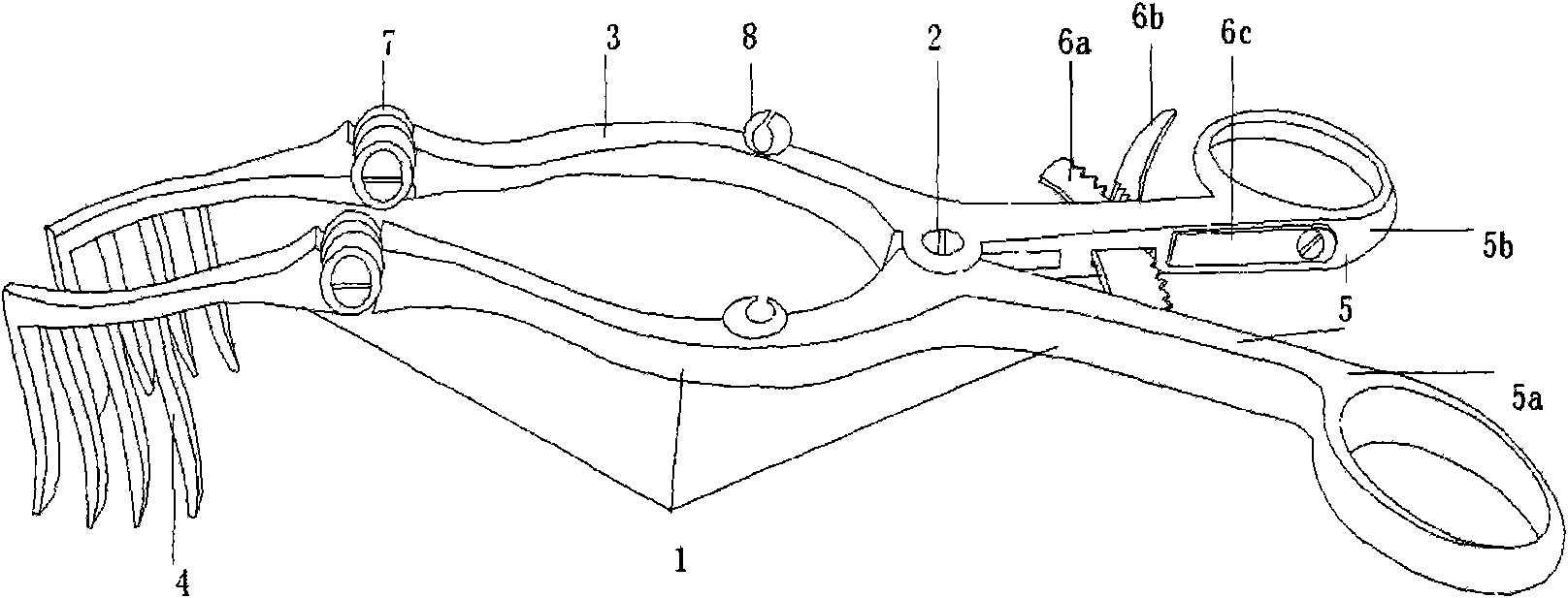 Forceps-type occiput spreader for infants