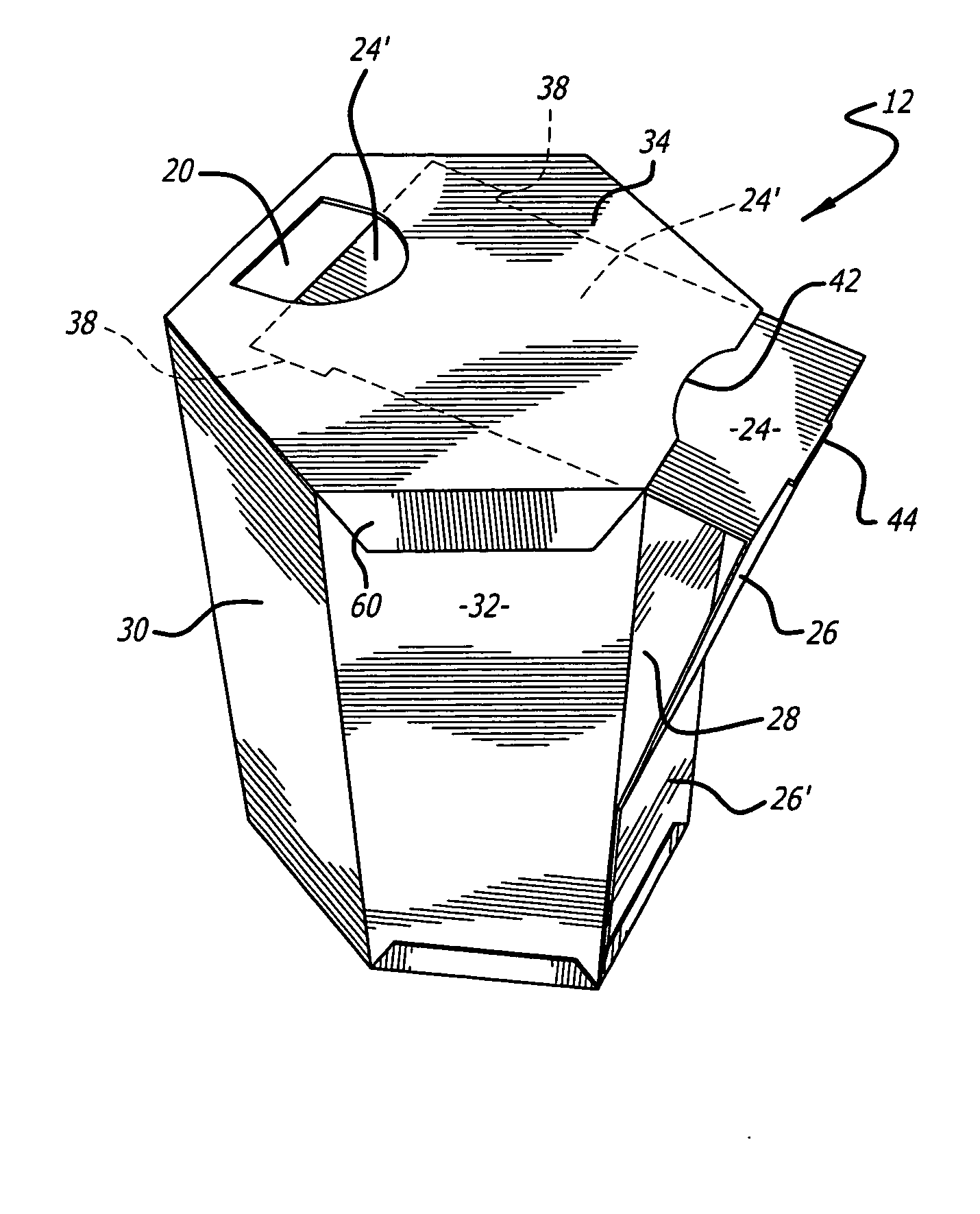 Convenient solid product dispensing package