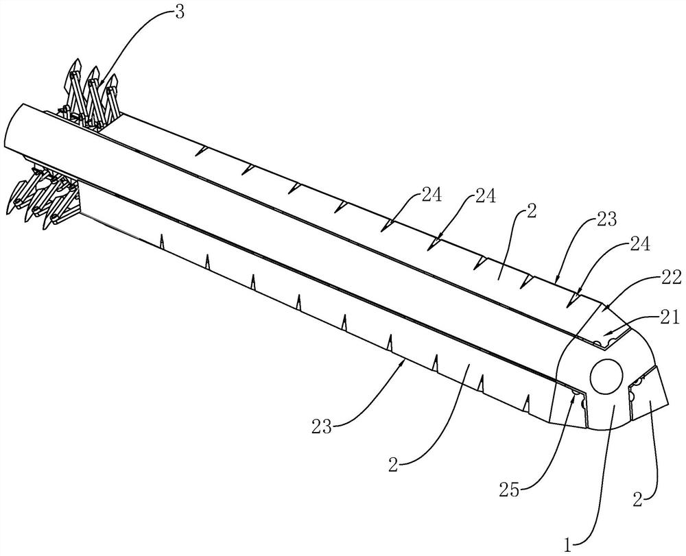 Anchoring structure and construction method of soil nailing wall supporting structure