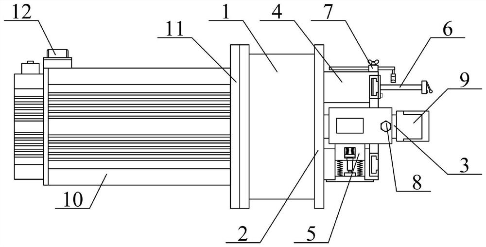 Cutting machine servo limiting device convenient to adjust