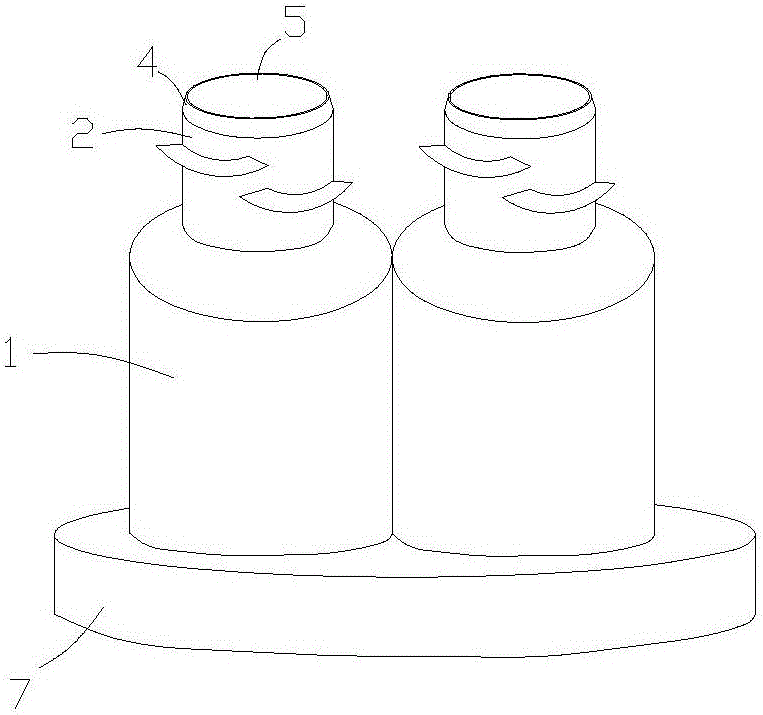 Novel needle-free combined cap for transfusion container