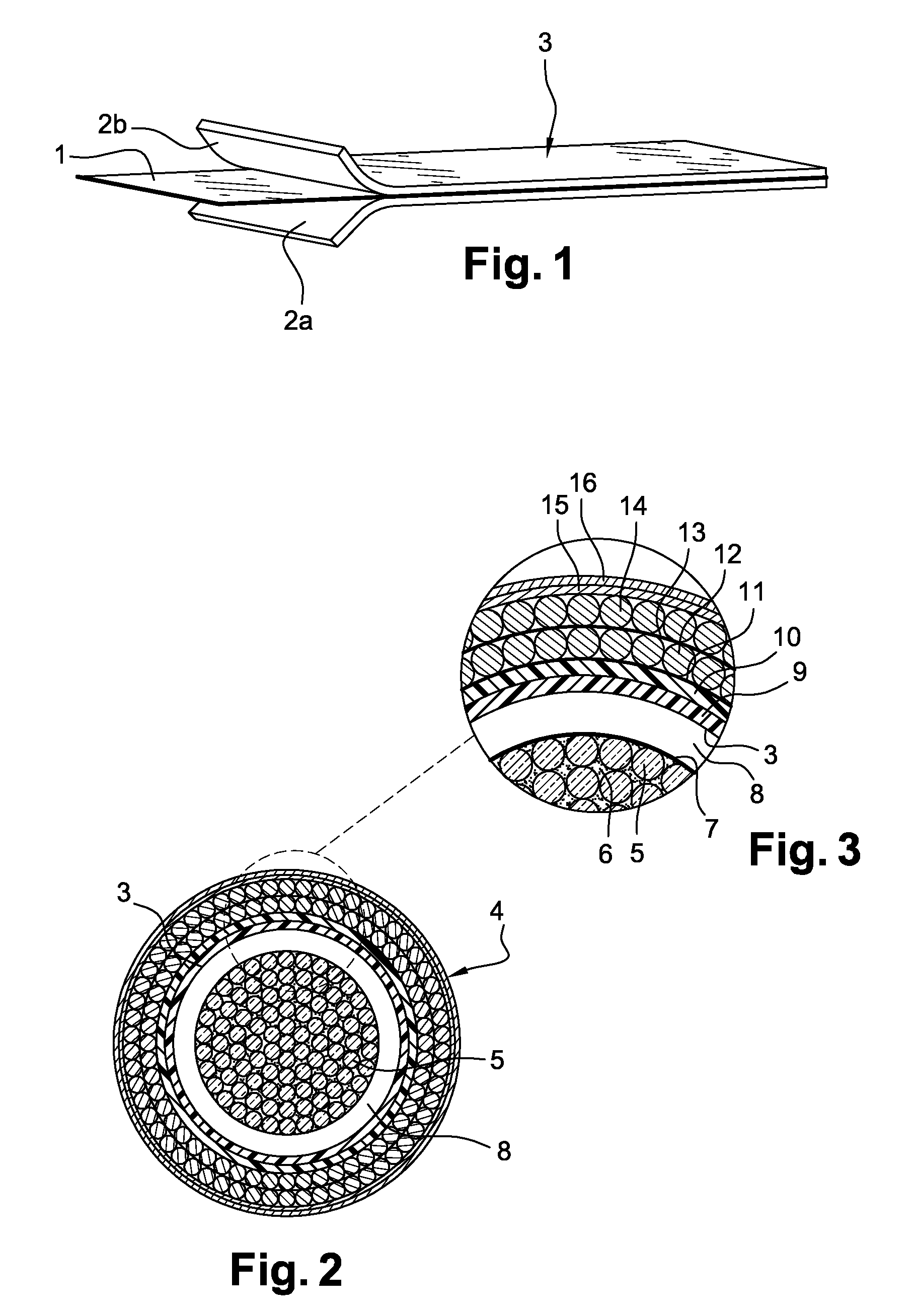 Power cable with a water barrier laminate