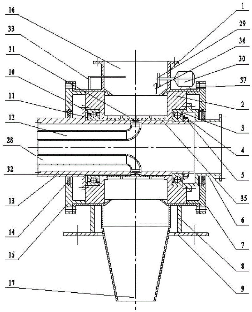 Negative pressure pneumatic conveying rotary feeder