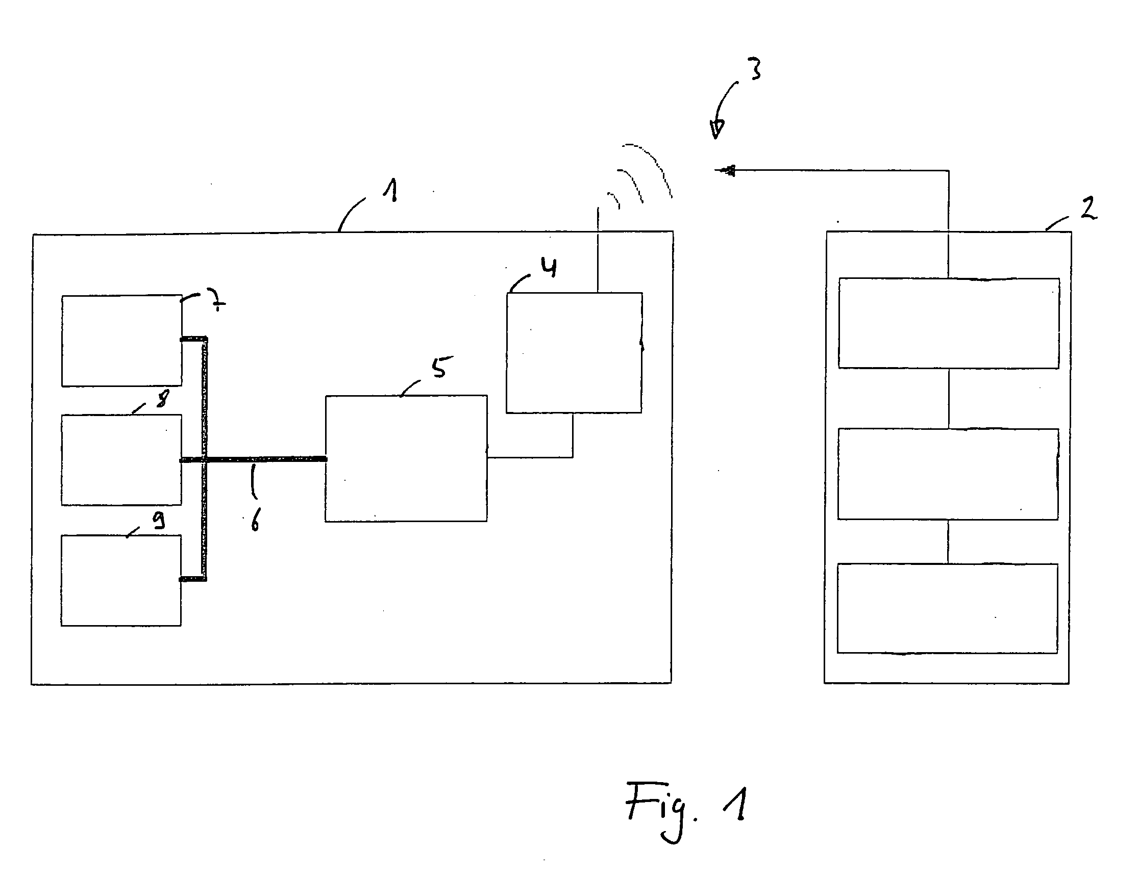 Device for accessing a vehicle control system via a wireless link