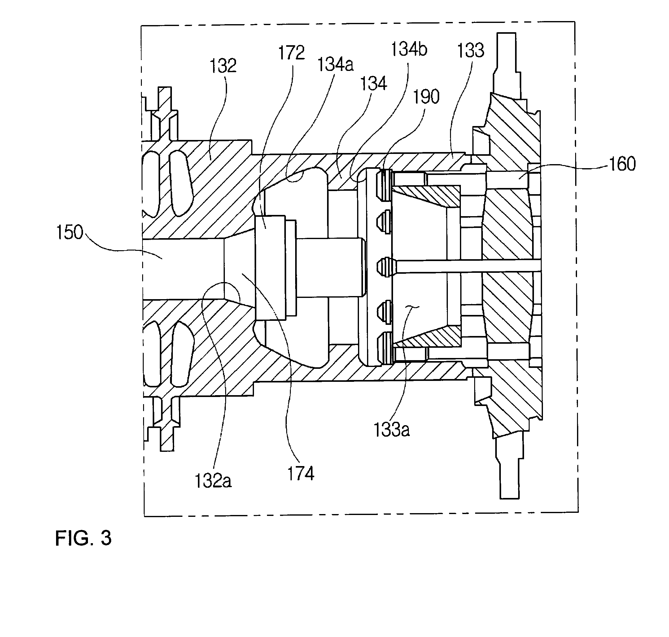 Gas turbine with plurality of tie rods and method of assembling the same