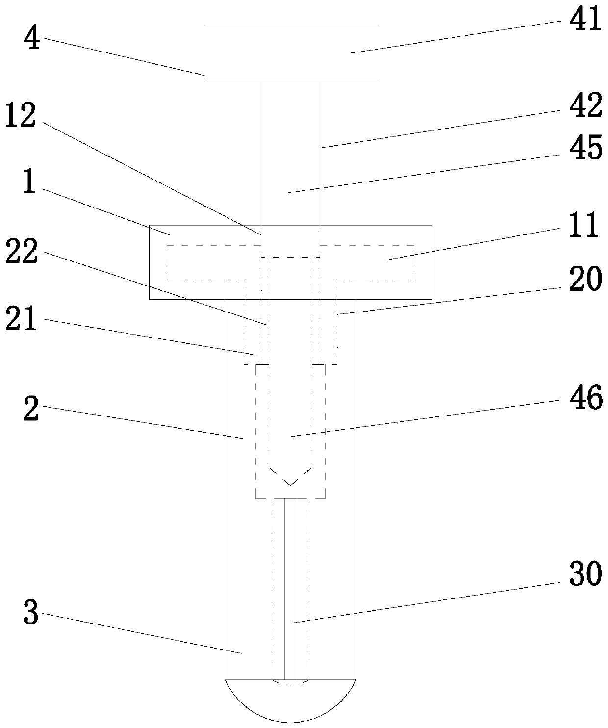 Heat preservation nail for tunnel in cold region