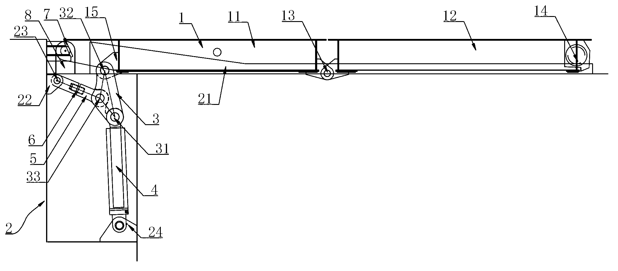 Hatch cover opening device