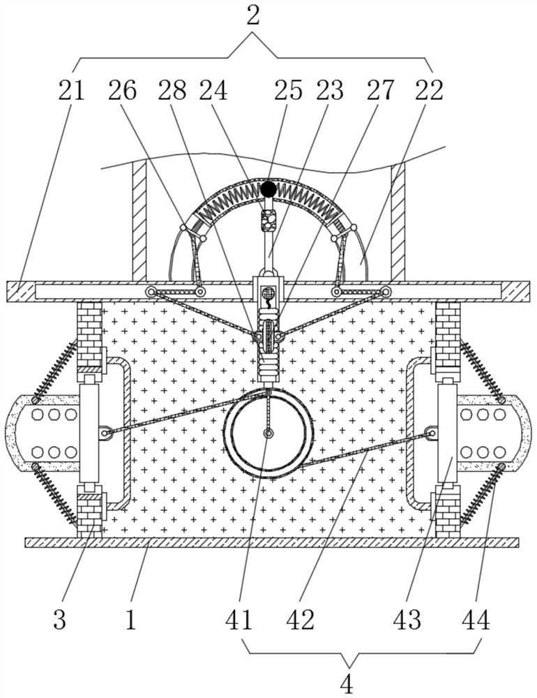 Protection device for preventing undercurrent damage and overturning