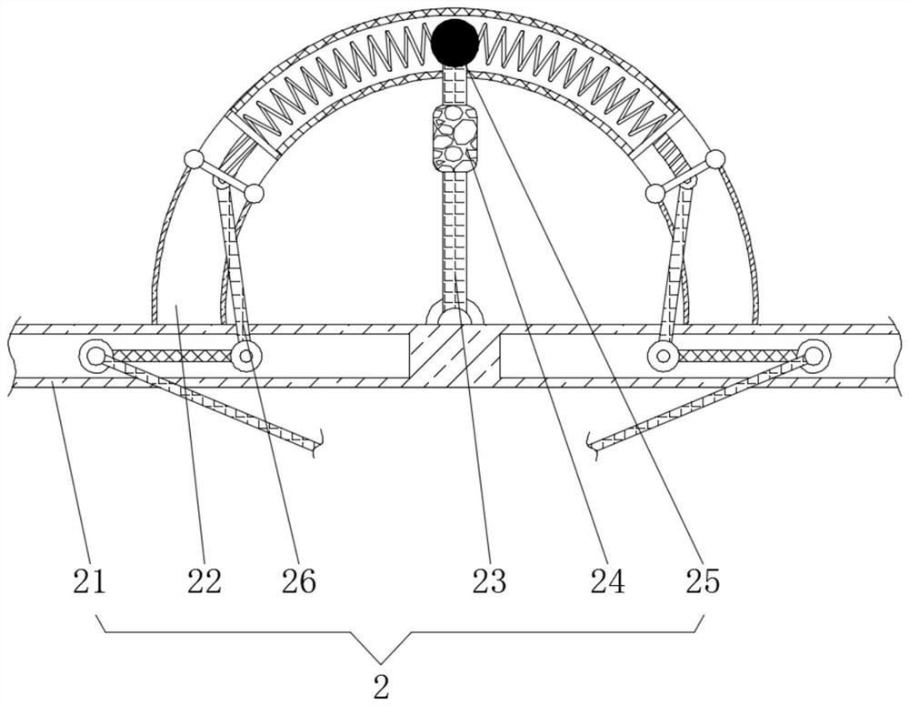 Protection device for preventing undercurrent damage and overturning