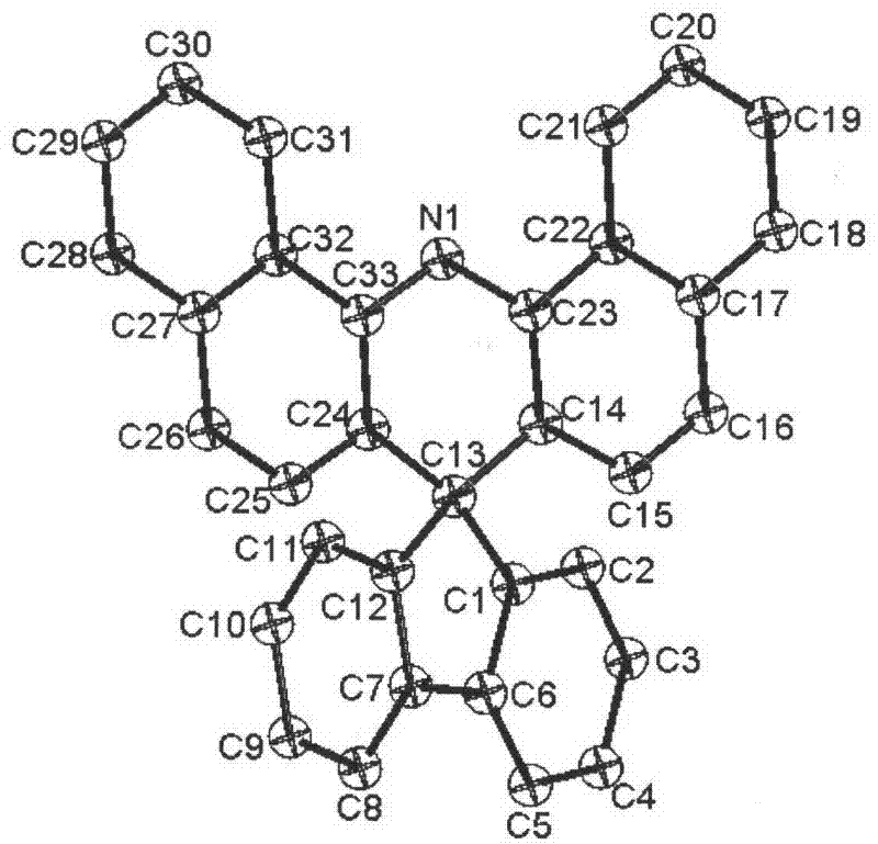 Spirofluorene bisbenzoacridine organic semiconductor material, preparation method and use method thereof