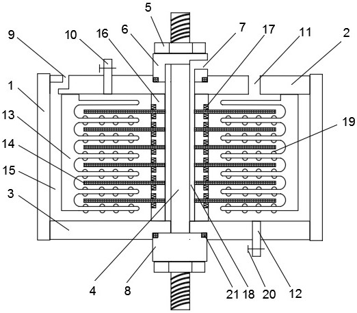 Device for treating shale gas wastewater based on disc tube type reverse osmosis membrane