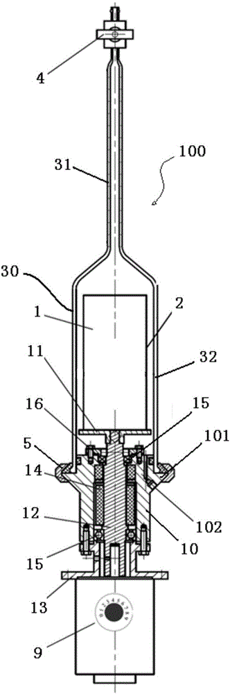 Rotatable imbibition experiment device