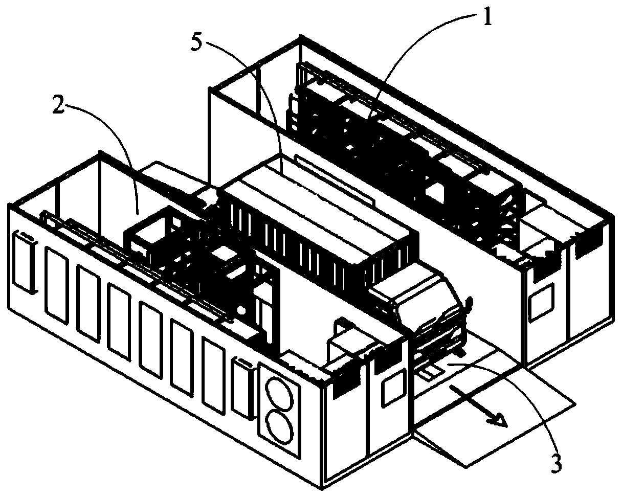 Two-side full automatic battery swap station capable of compatibility of multiple vehicle types