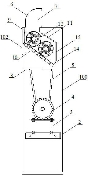 A flexible flicking mechanism for separating waste cigarettes and shredded paper