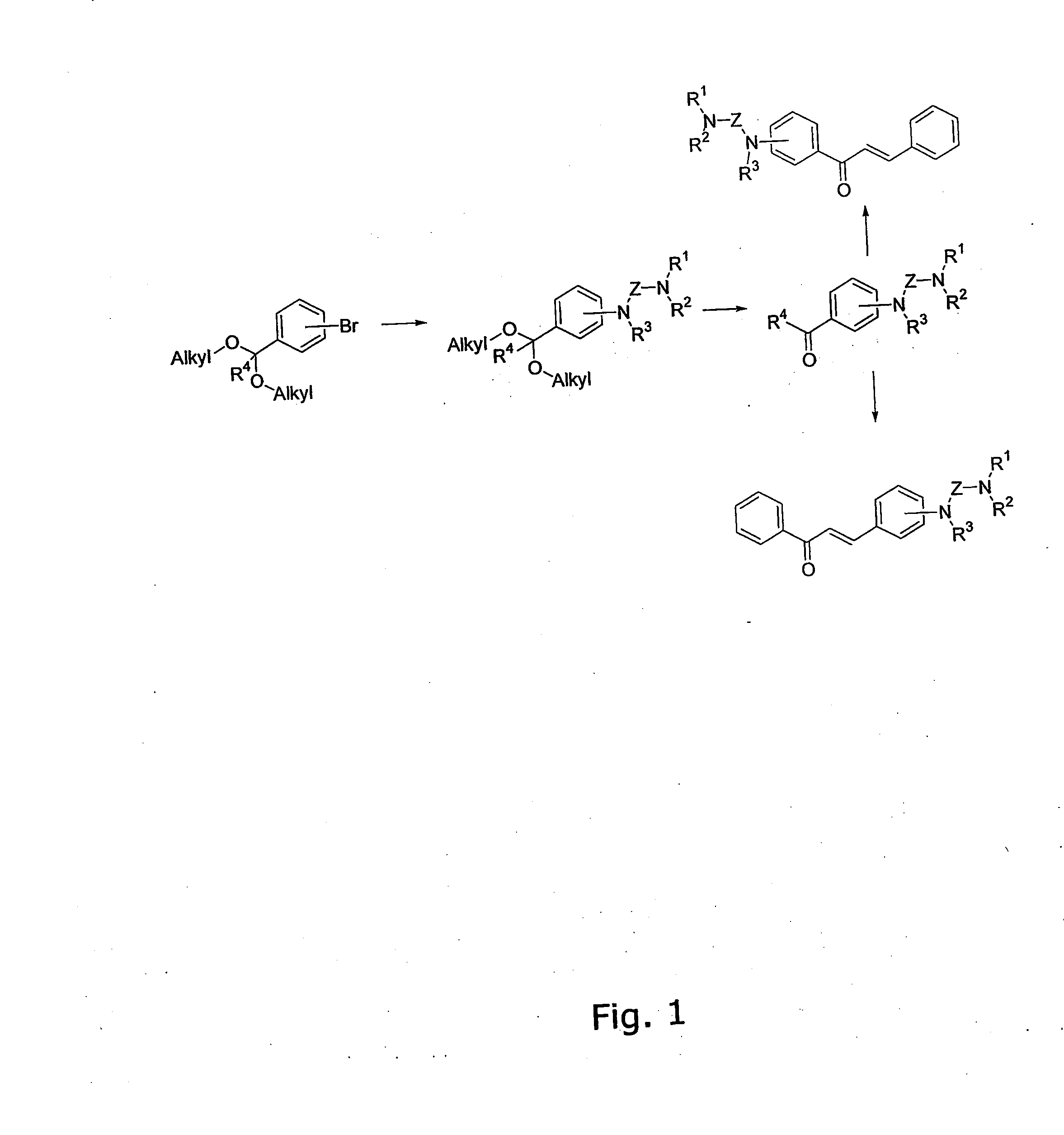 Diamino-functional chalcones