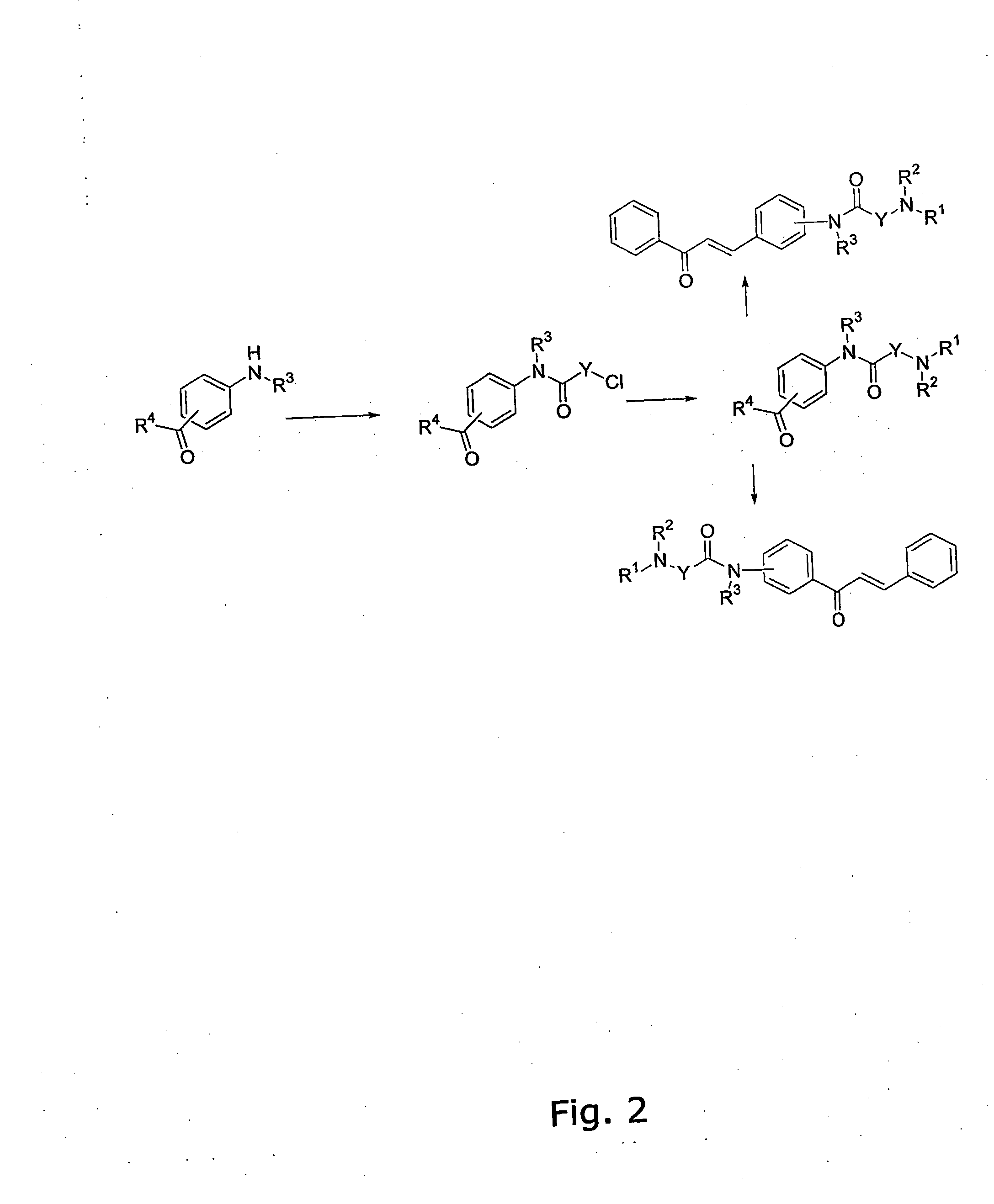 Diamino-functional chalcones