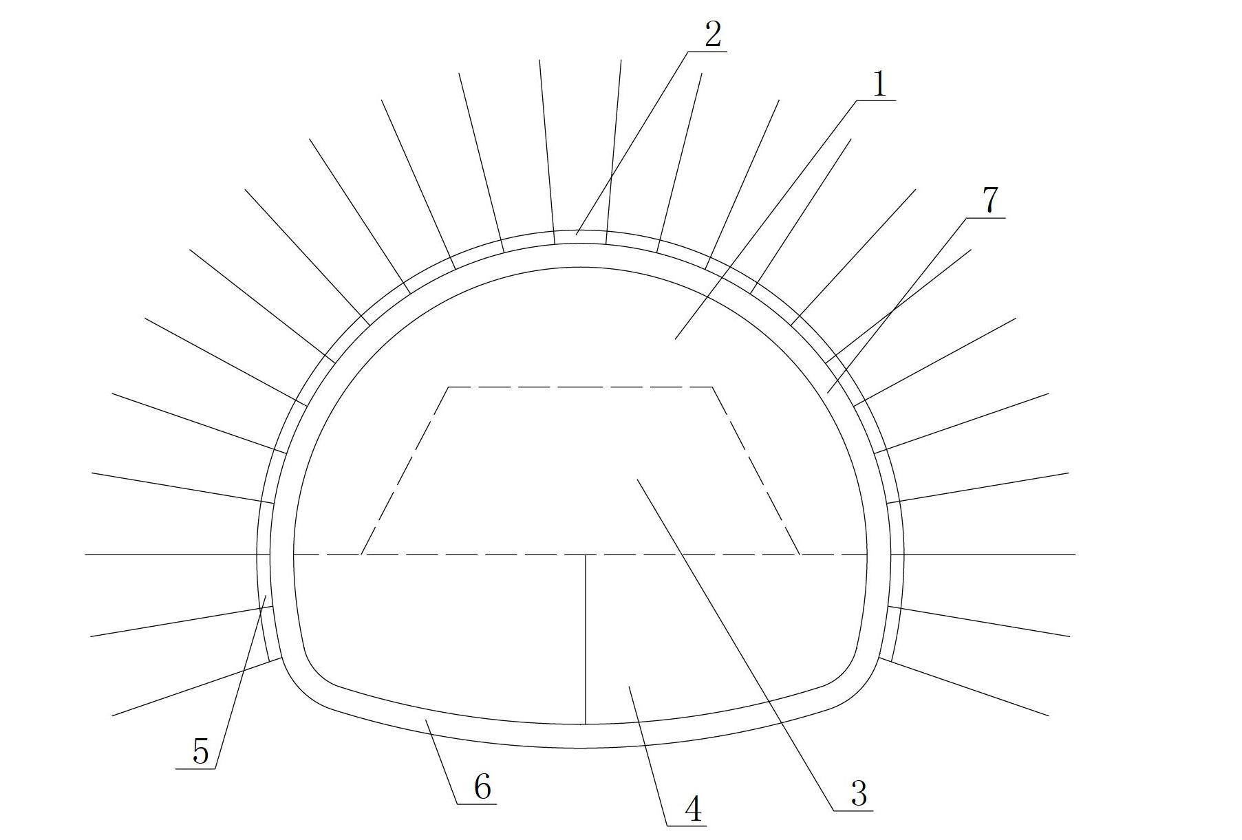 Method for excavating mountain tunnels in weak surrounding rock-fractured zones or shallow covered slope sections