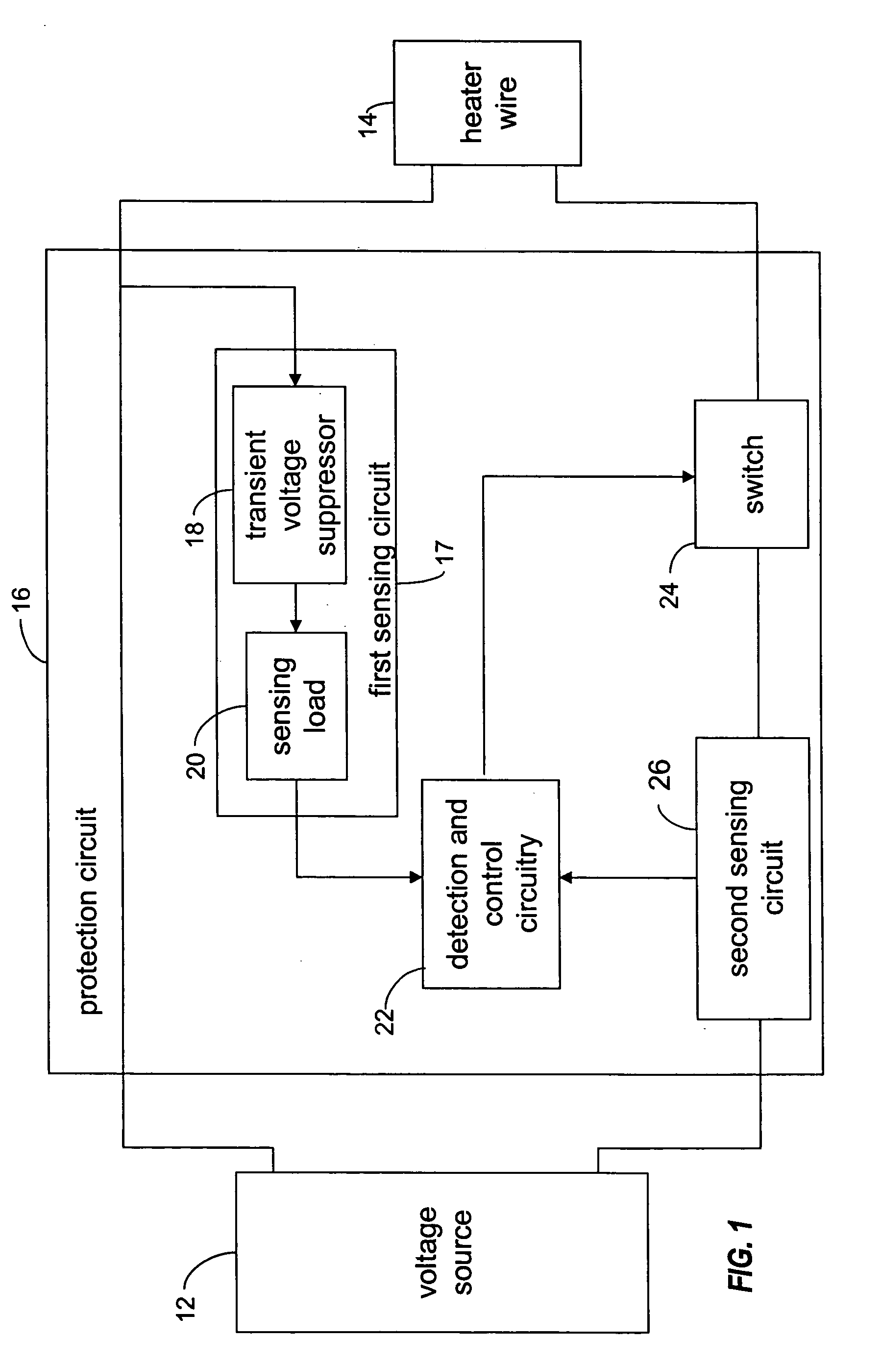 Electrical arcing protection circuit