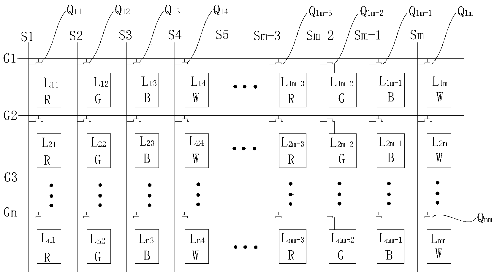 Four-color converter, display device and method for converting three-color data into four-color data