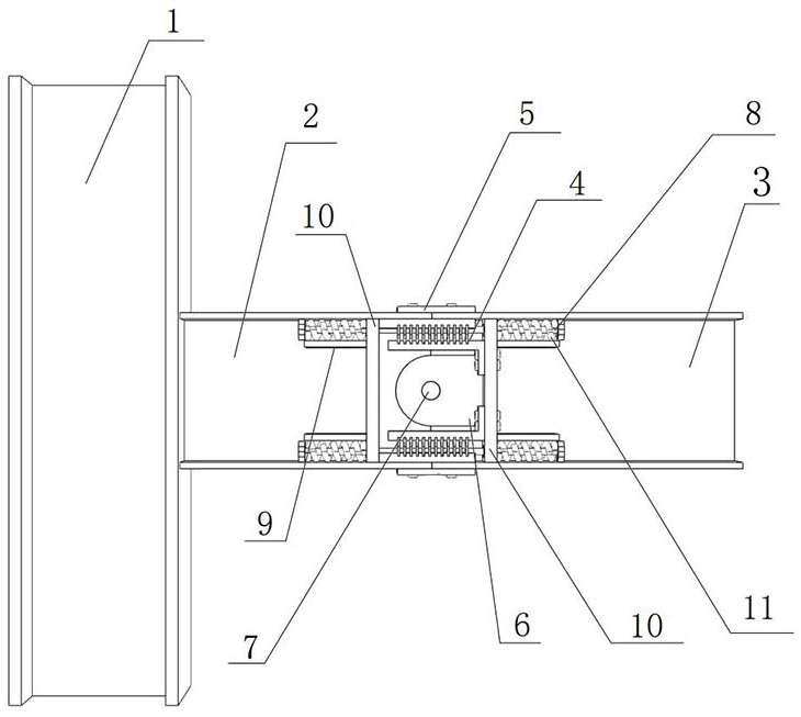 A spring-type self-resetting beam-column joint