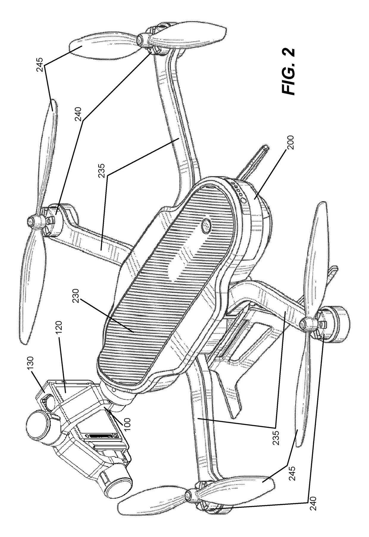 Camera System Using Stabilizing Gimbal