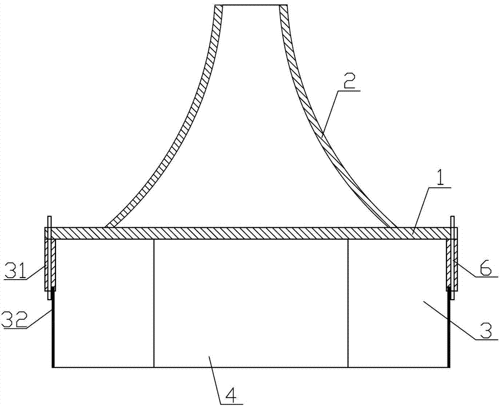 Steel-concrete composite cylinder-type foundation structure and construction method thereof