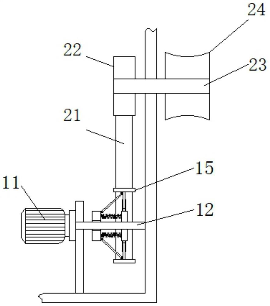 A Variable Speed ​​Yarn Winding Device with Adjustable Radius of Main Transmission Wheel