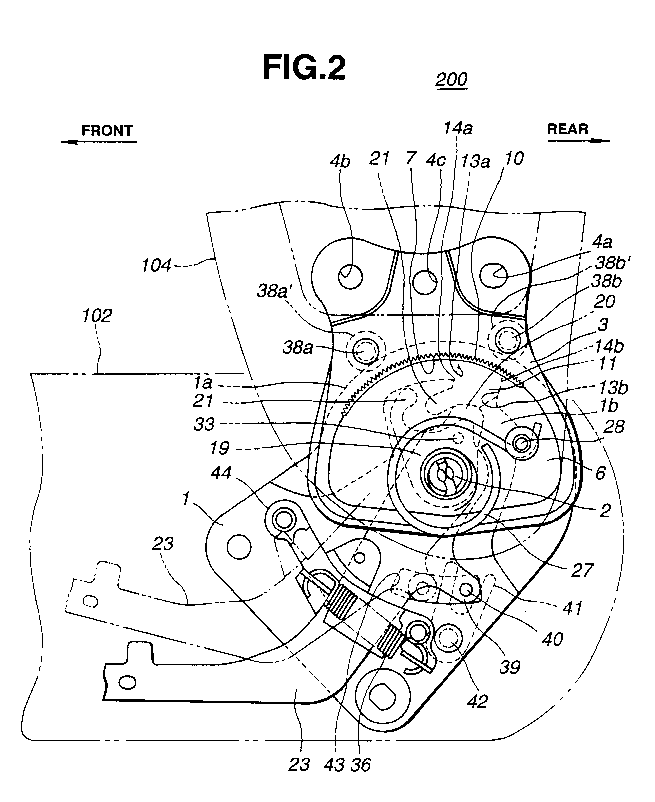 Seat reclining device