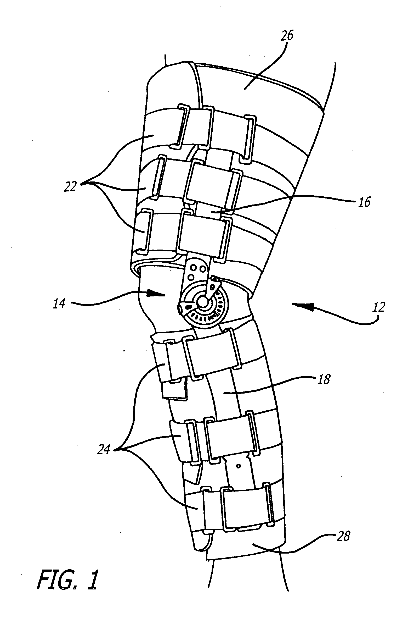 Adjustable ergonomic knee brace