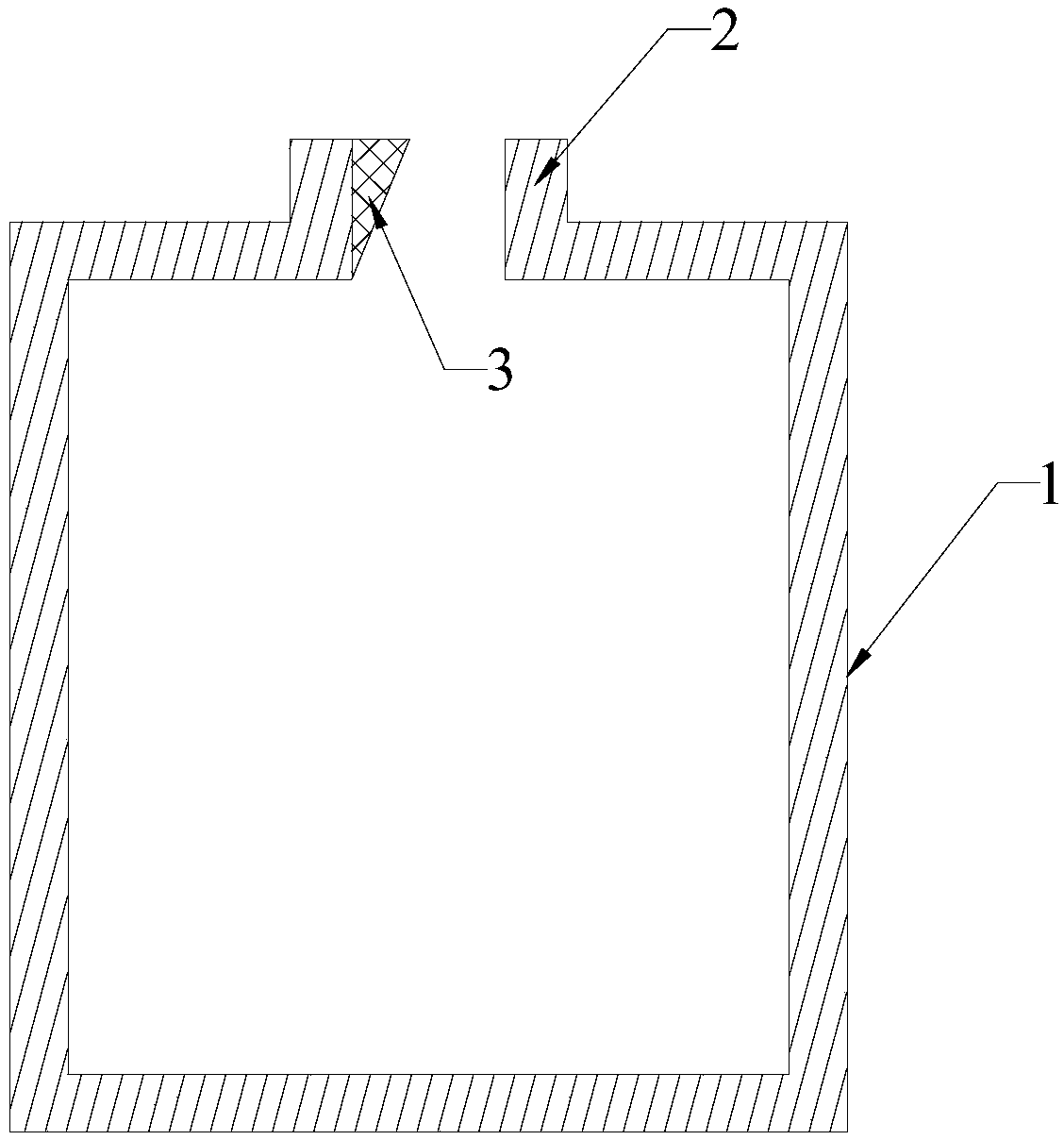 Crucible for point evaporation source