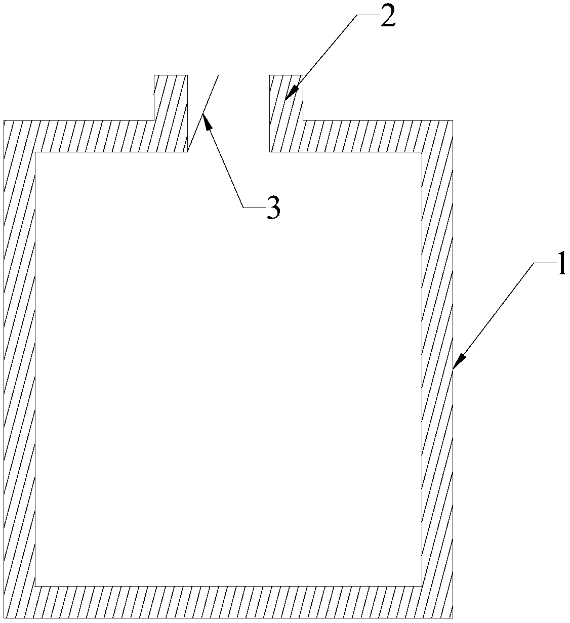 Crucible for point evaporation source