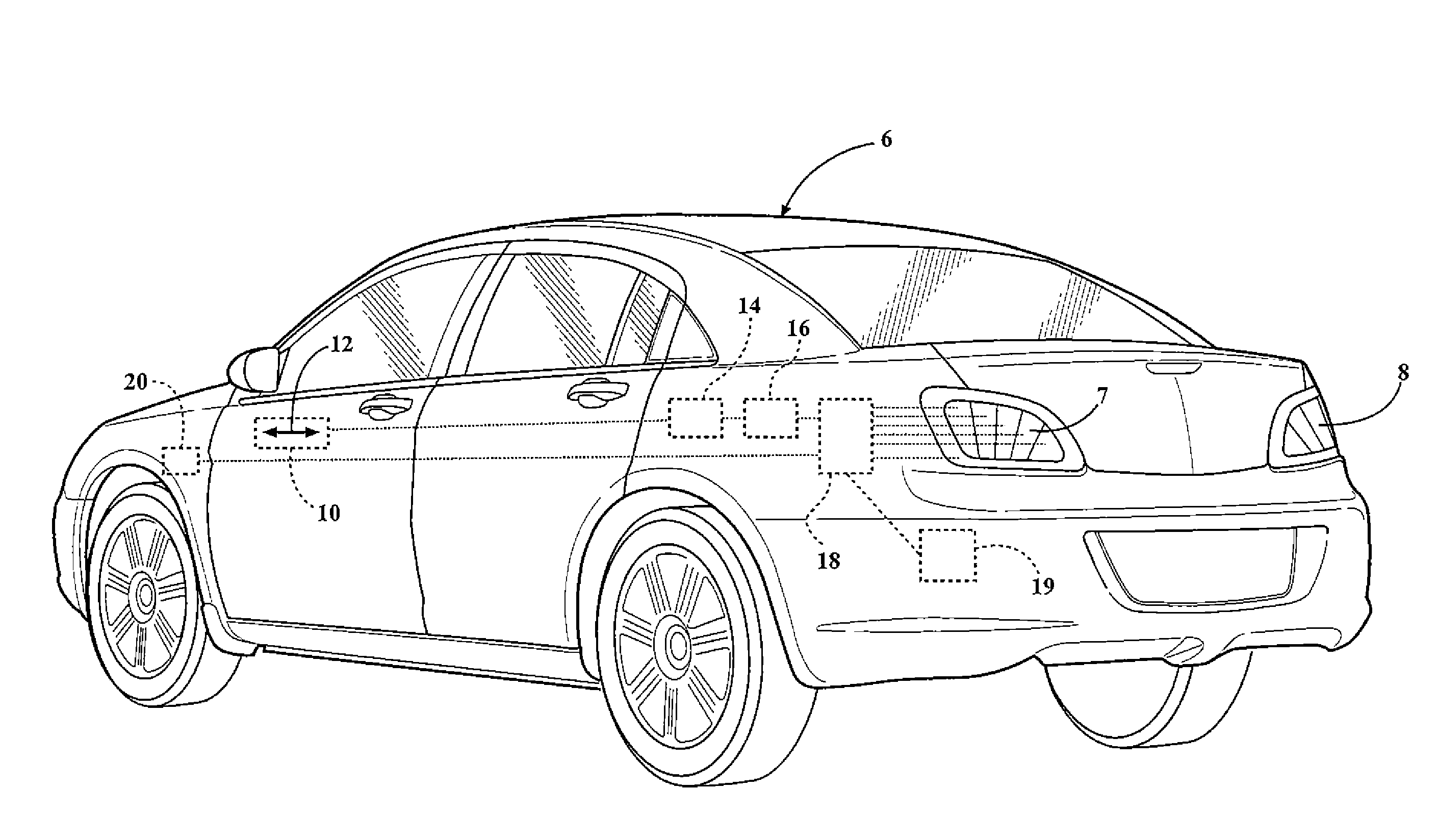 Automotive brake light with graduated display