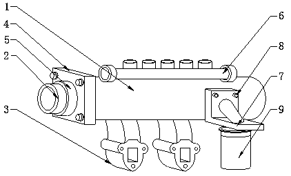 Diesel engine air-intake pipe