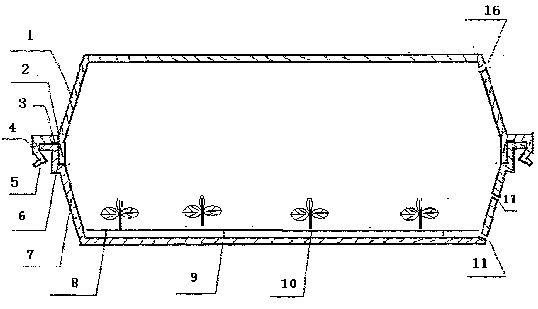 Double-tray combined type plant tissue culture container