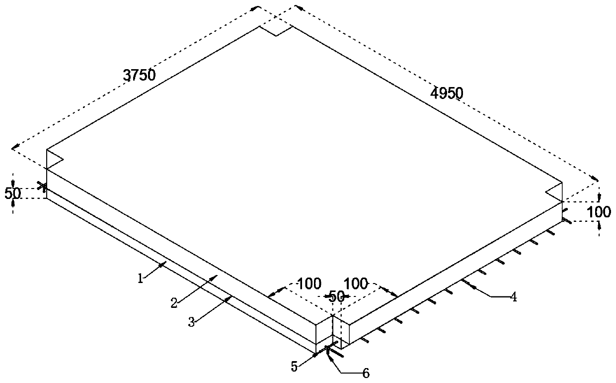 Double-layer laminated type prefabricated pavement and construction method thereof