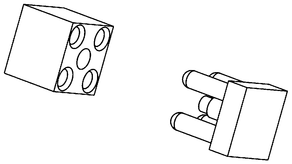 Space on-orbit refueling self-locking type butt-joint interface device