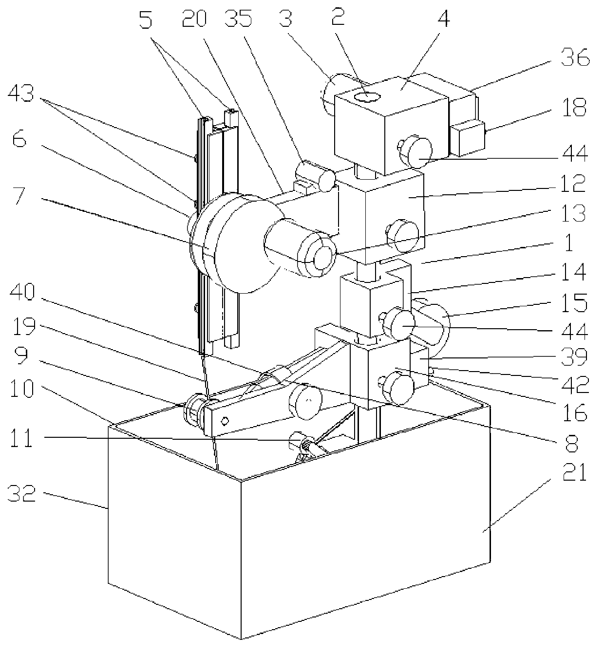 Magnetic wave instrument magnetic core forming machine