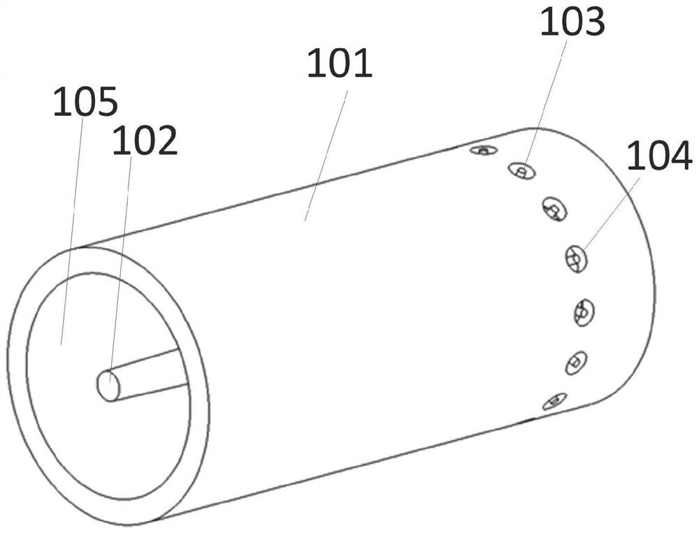 Multipath microwave power distribution device based on coaxial waveguide