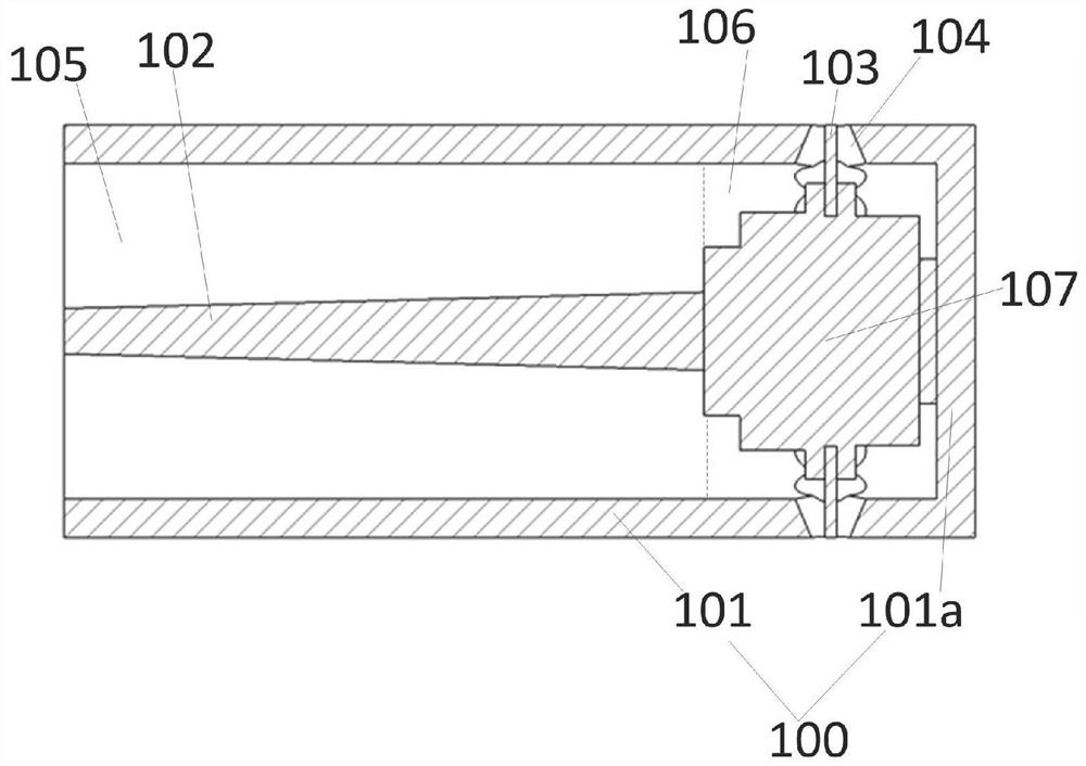 Multipath microwave power distribution device based on coaxial waveguide