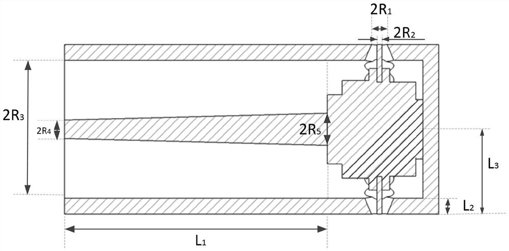 Multipath microwave power distribution device based on coaxial waveguide