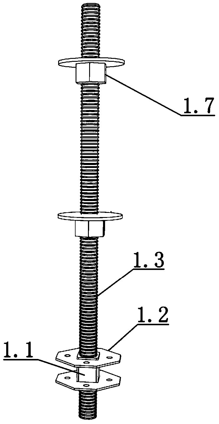 Screw pin clamping plate joints, independent frame, independent mold frame and construction method of independent mold frame