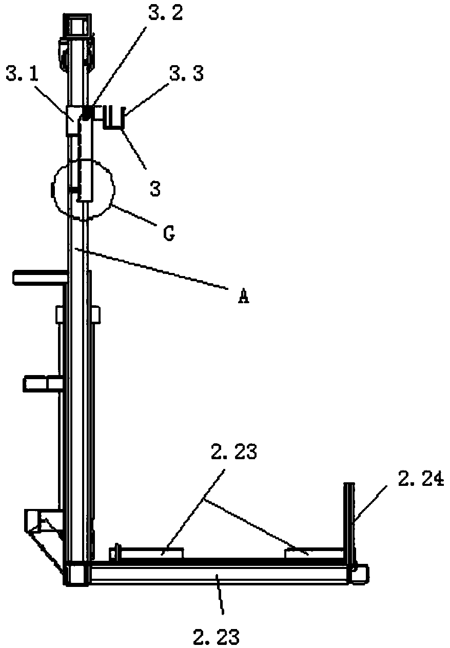 Garbage can transfer trolley for narrow road