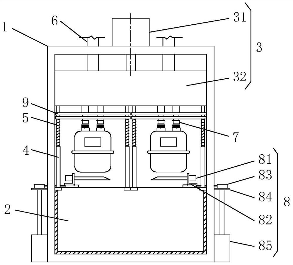 Water tightness detection device for diaphragm gas meter