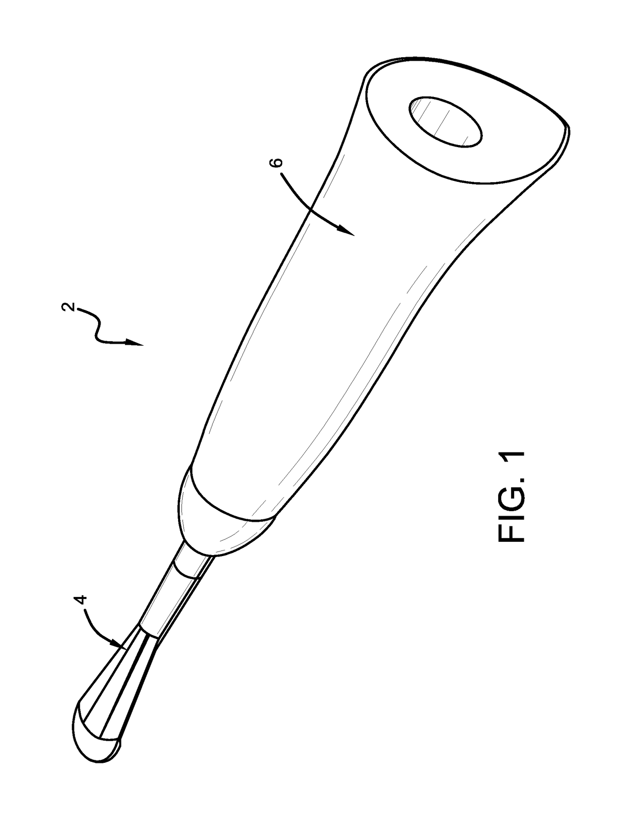 Portable vacuum-powered tongue cleaning device