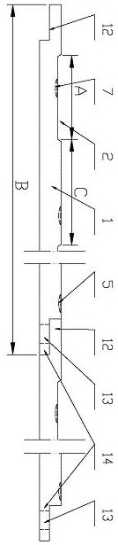 Spliced fluorescent pre-coated steel plate