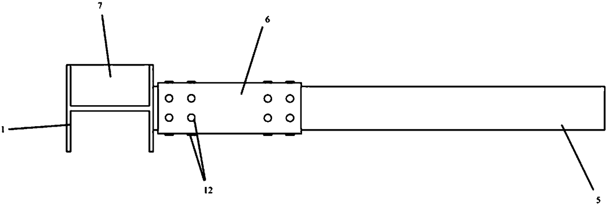 A beam-column joint of energy-dissipating steel structures with replaceable combined steel plates