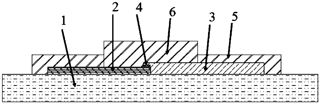 Thermal resistance thin film thermopile type transient heat flow meter and preparation method thereof