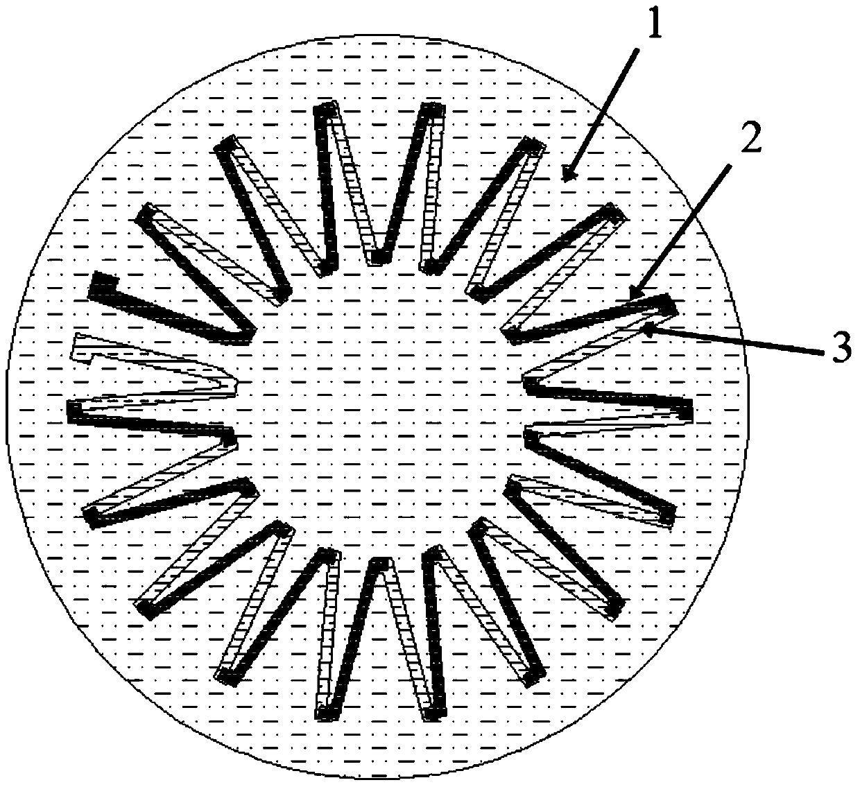 Thermal resistance thin film thermopile type transient heat flow meter and preparation method thereof